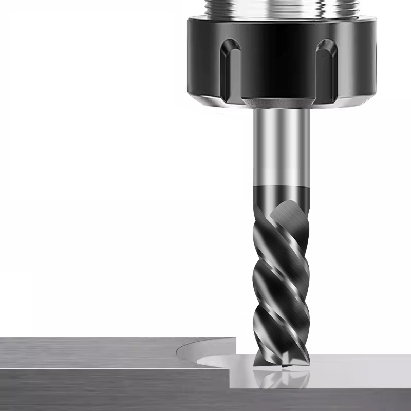 铣削刀具  平底铣刀(端铣刀)  DC14.0刃径  4F刃数 S30°关键参数 C直柄  DC14.0*4F*S30°-C-PRECISE